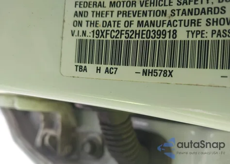 2017 Honda Civic Lx from USA, damaged, VIN 19XFC2F52HE039918